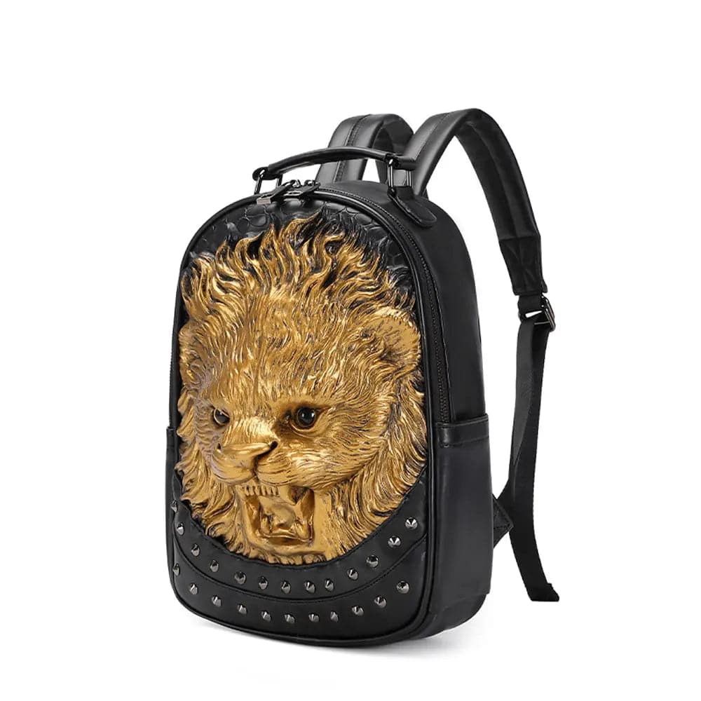 3D Lion backpack, Unisex Happy 3D Small Lion Styled Leisure Backpack-2