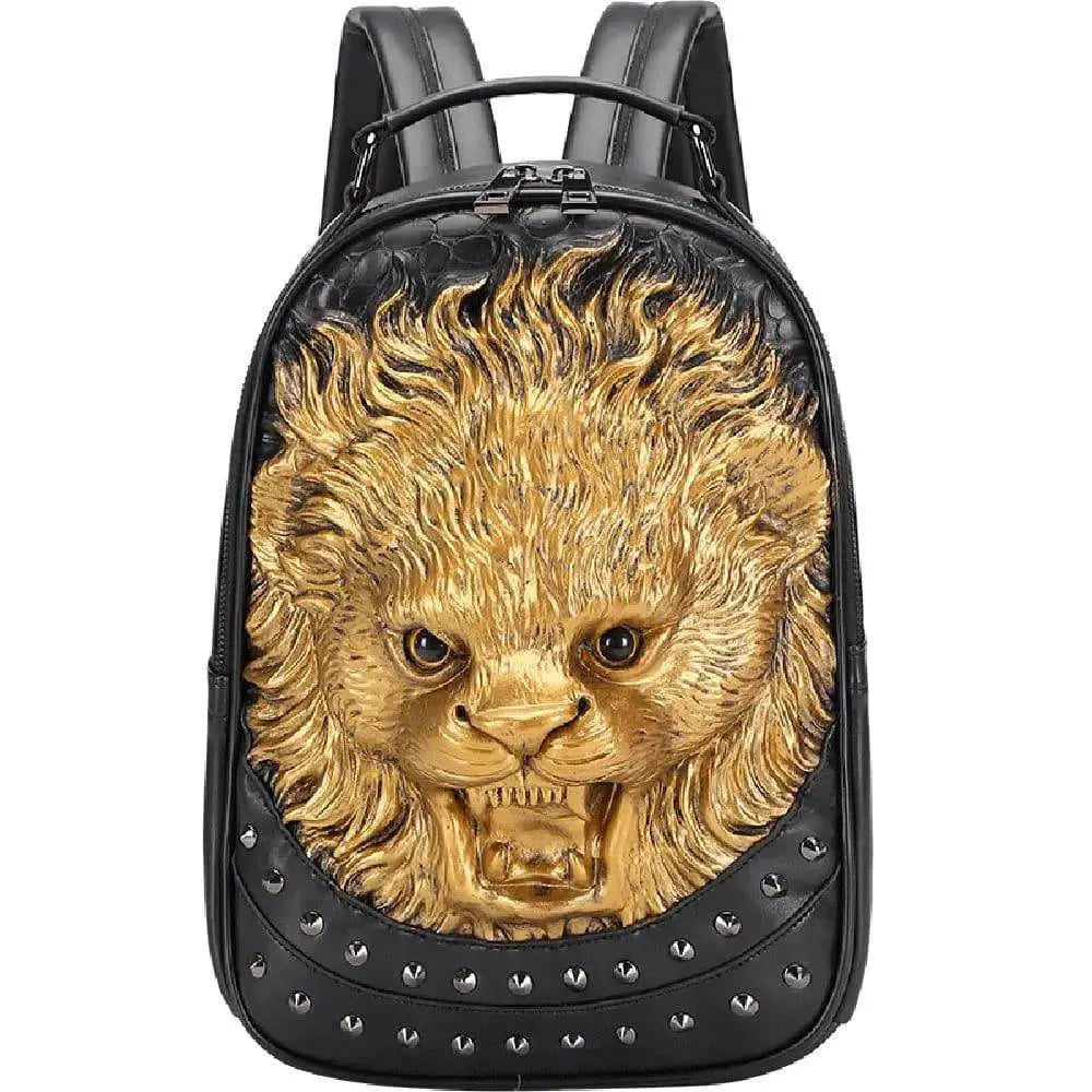 3D Lion backpack, Unisex Happy 3D Small Lion Styled Leisure Backpack-1