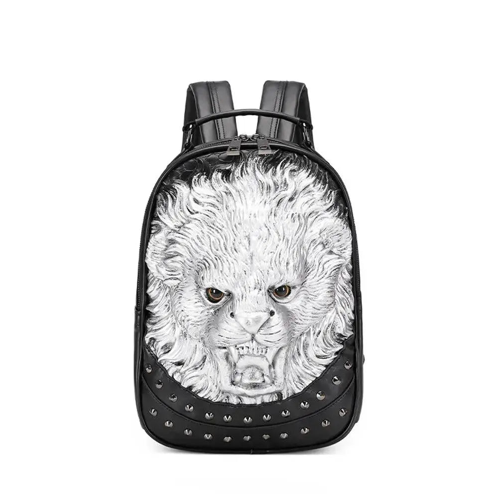 3D Lion backpack, Unisex Happy 3D Small Lion Styled Leisure Backpack-5