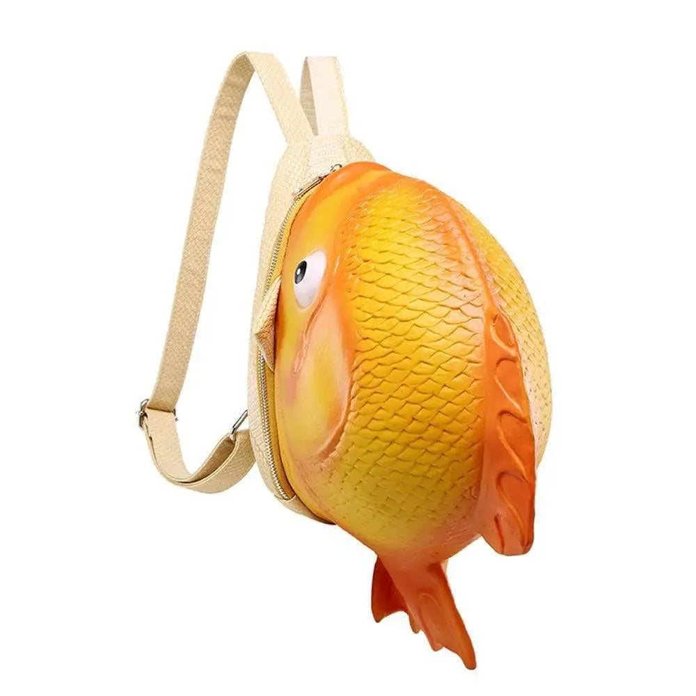 3D Mini Waterproof Goldfish Backpack-3