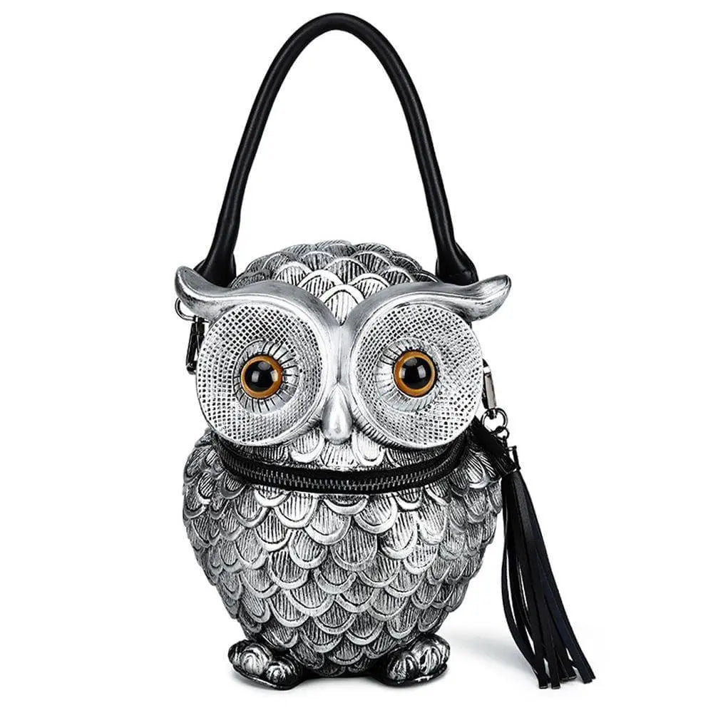 3D  Owl Handle Shoulder Messenger Cross body Backpack-5