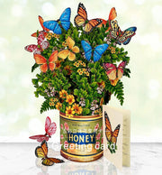 3D Paper Flowers Popup Greeting Cards Handmade Flower Bouquet Cards with Note Card and Envelope for Wedding Mother's Day - Memoriex 