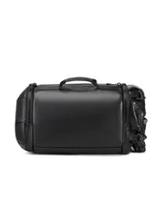 3D Shoulder Bag 3D PU Leather Large Studded Skull Travel Duffel Shoulder Bag-3