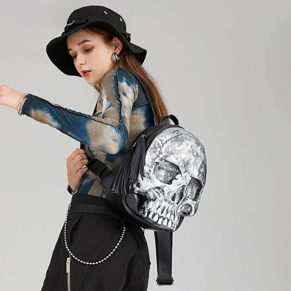 3D Skull Backpack ,3D Skull Speaker Small Backpack-4