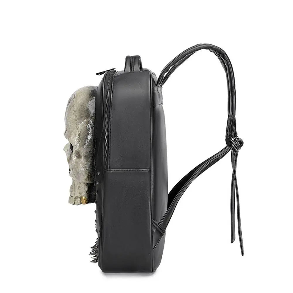 3D Skull Backpack, 3D Kreepsville Skull ，Luminous Leisure Skull Backpack-4