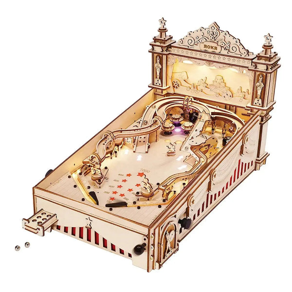 3D Wooden Pinball Machine Puzzle - Memoriex 