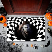 3D visual clown floor mat, funny entrance floor mat, illusion vortex floor mat - Memoriex 