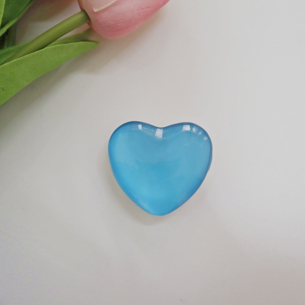 Candy colored heart-shaped stand three-dimensional heart-shaped crystal white stand cute small stand universal - Memoriex 