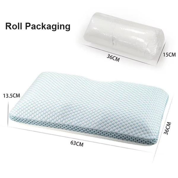 Cooling Memory Foam Pillow, Oval Slow-Rebound Pillow for Side...
