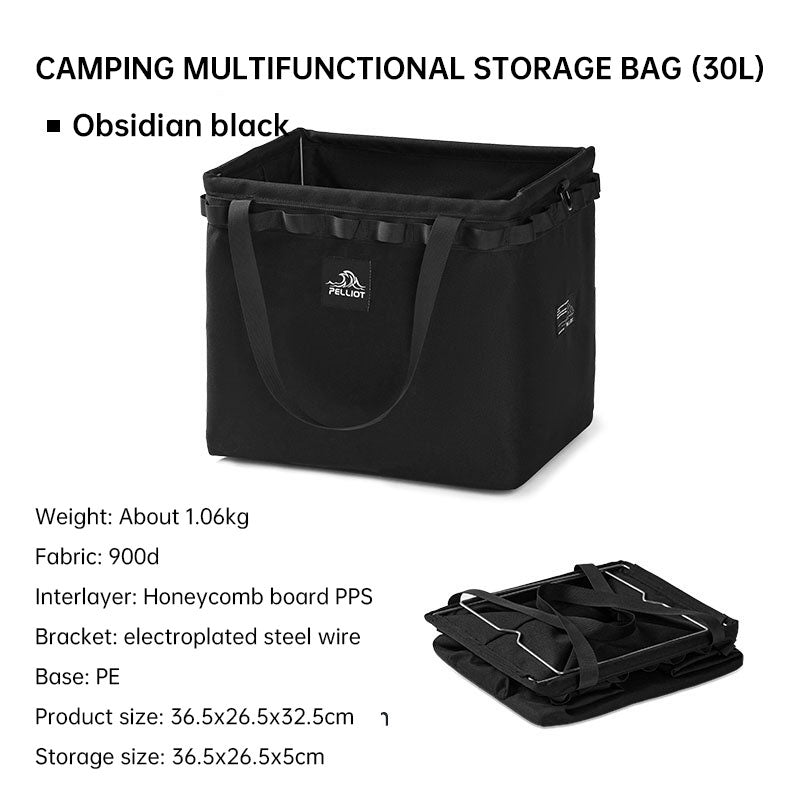 Outdoor Camping Portable Folding Storage Bag Equipment Tent Camping Cutlery Square Organizer Box - Memoriex 