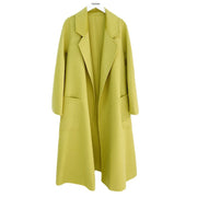 Cashmere Woollen Long coat | Fur Jackets Ladies | Trench coats - Memoriex