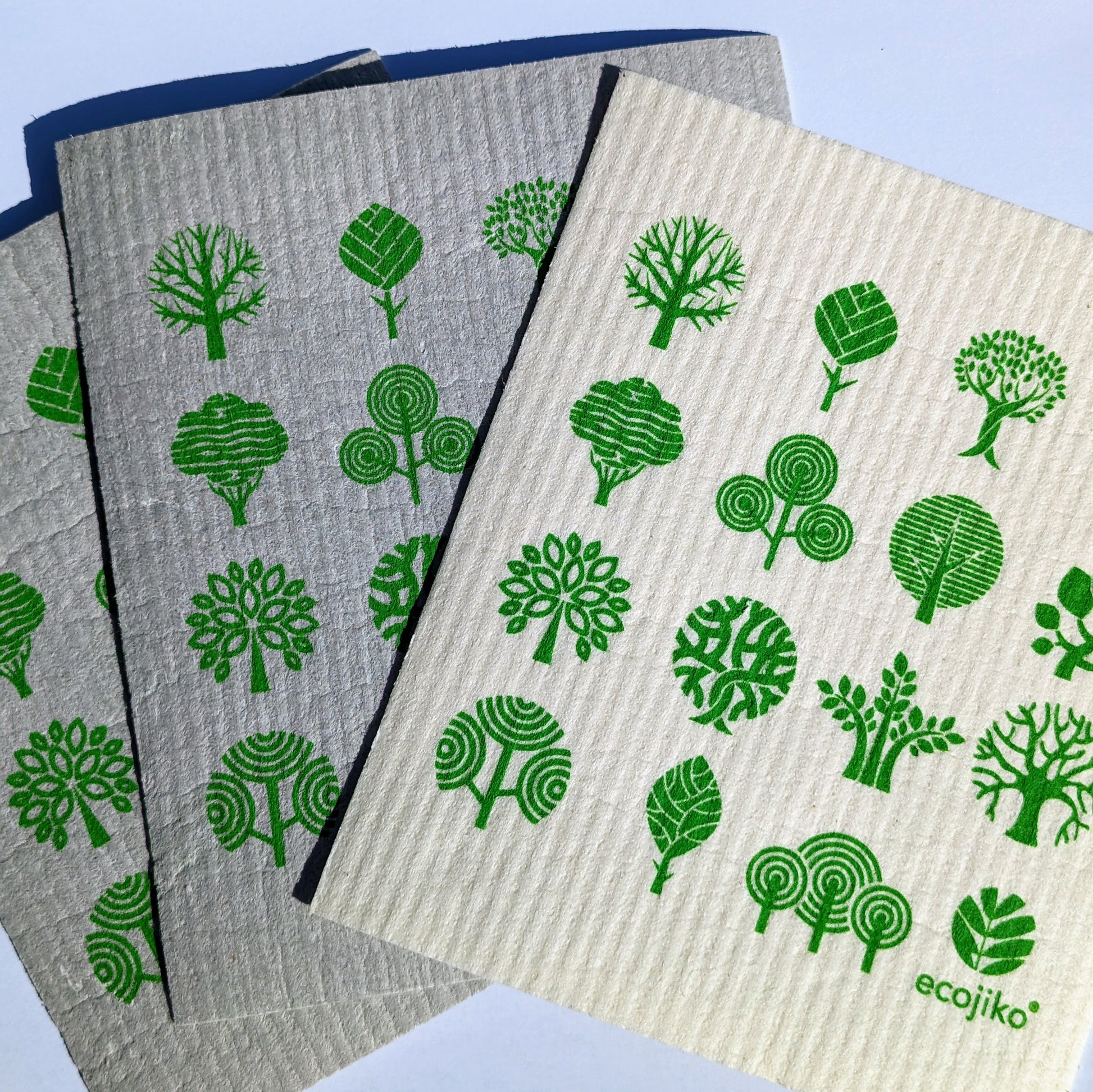 Swedish Dish Cloths | Natural Swedish Compostable Reusable Washable Kitchen Cleaning Cloths (3 pck)-3