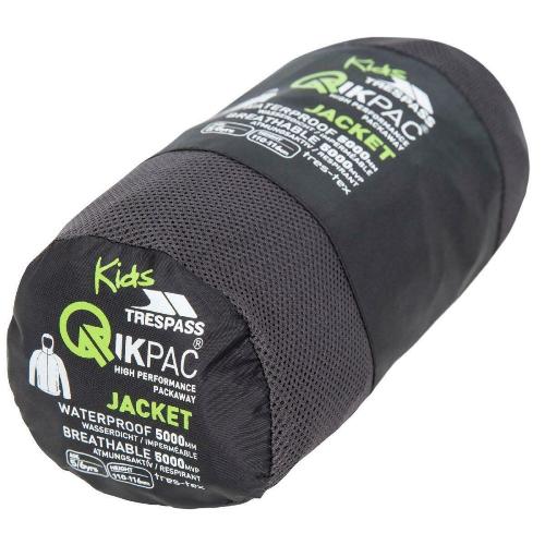 Kids Trespass Qikpac Waterproof Jacket-7