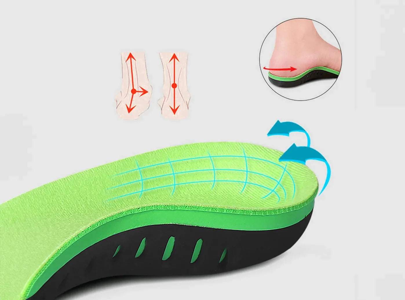 FitVille Breathable Orthopedic Insoles-3