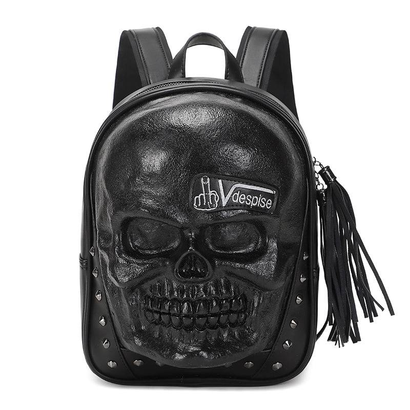 Unisexs 3D Skull Backpack ,Leisure  Backpack ,Halloween Skull Backpack Small-1