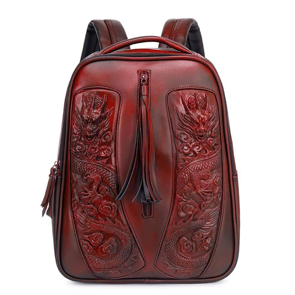 3D Backpack 3D Chinese Double Flying Dragon Backpack-3