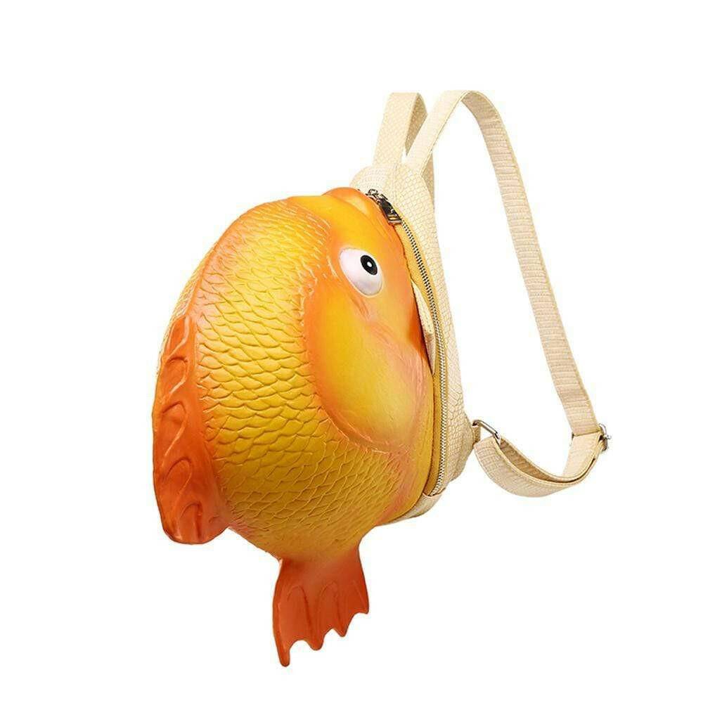 3D Mini Waterproof Goldfish Backpack-2