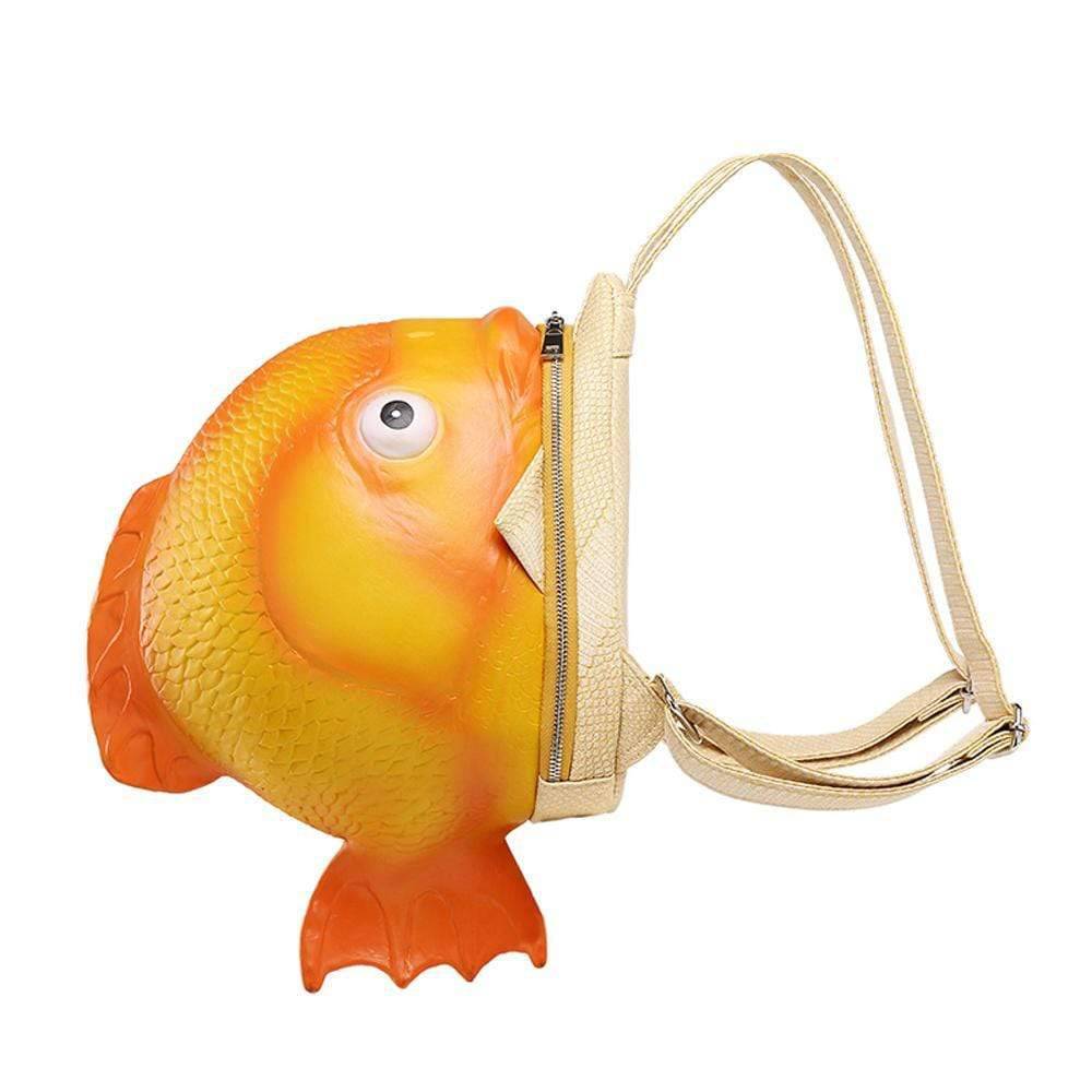 3D Mini Waterproof Goldfish Backpack-4