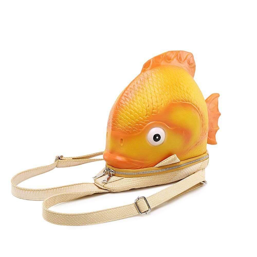 3D Mini Waterproof Goldfish Backpack-0