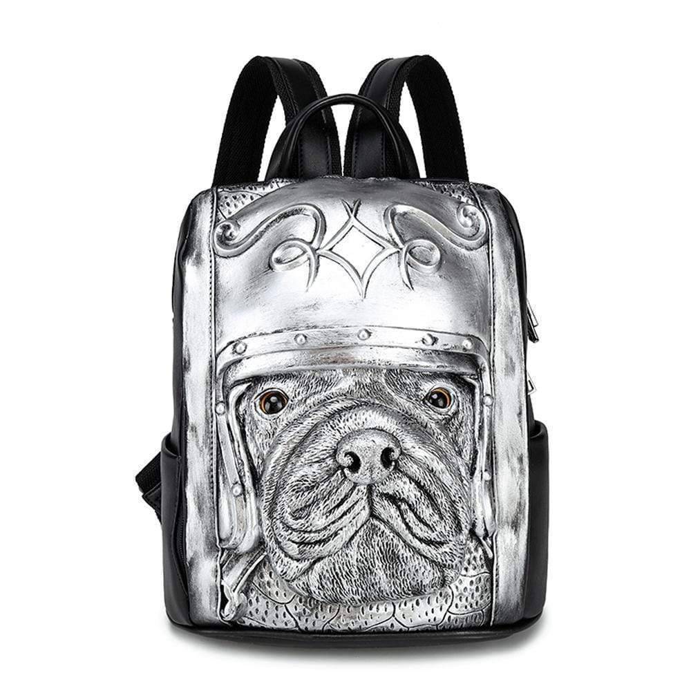 3D Backpack 3D Sha Pei Dog With Helmet Waterproof Backpack-4