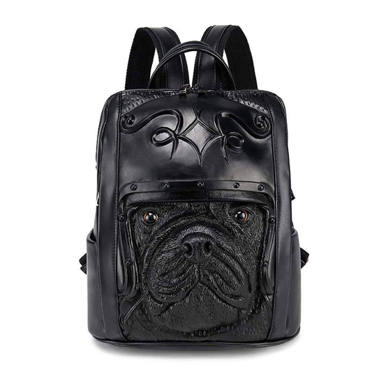 3D Backpack 3D Sha Pei Dog With Helmet Waterproof Backpack-0