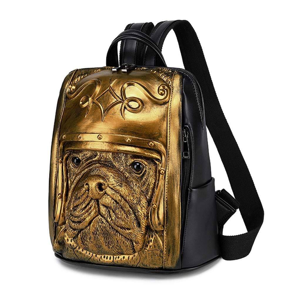 3D Backpack 3D Sha Pei Dog With Helmet Waterproof Backpack-3