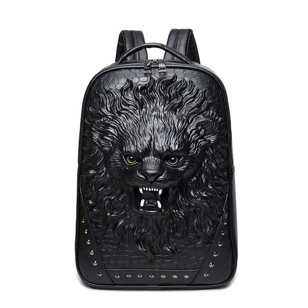 3D Backpack Laughing Lion Backpack Outdoor Travel Backpack Computer Bag-5