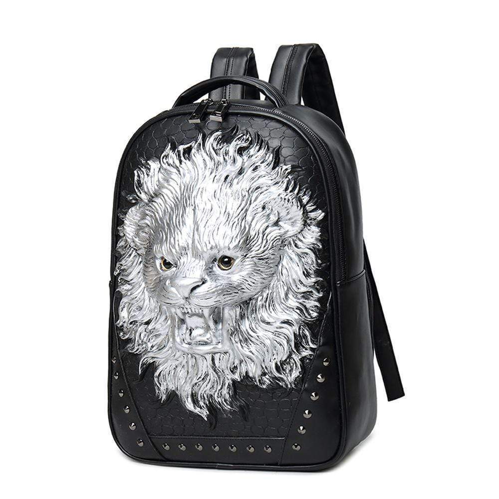 3D Backpack Laughing Lion Backpack Outdoor Travel Backpack Computer Bag-1