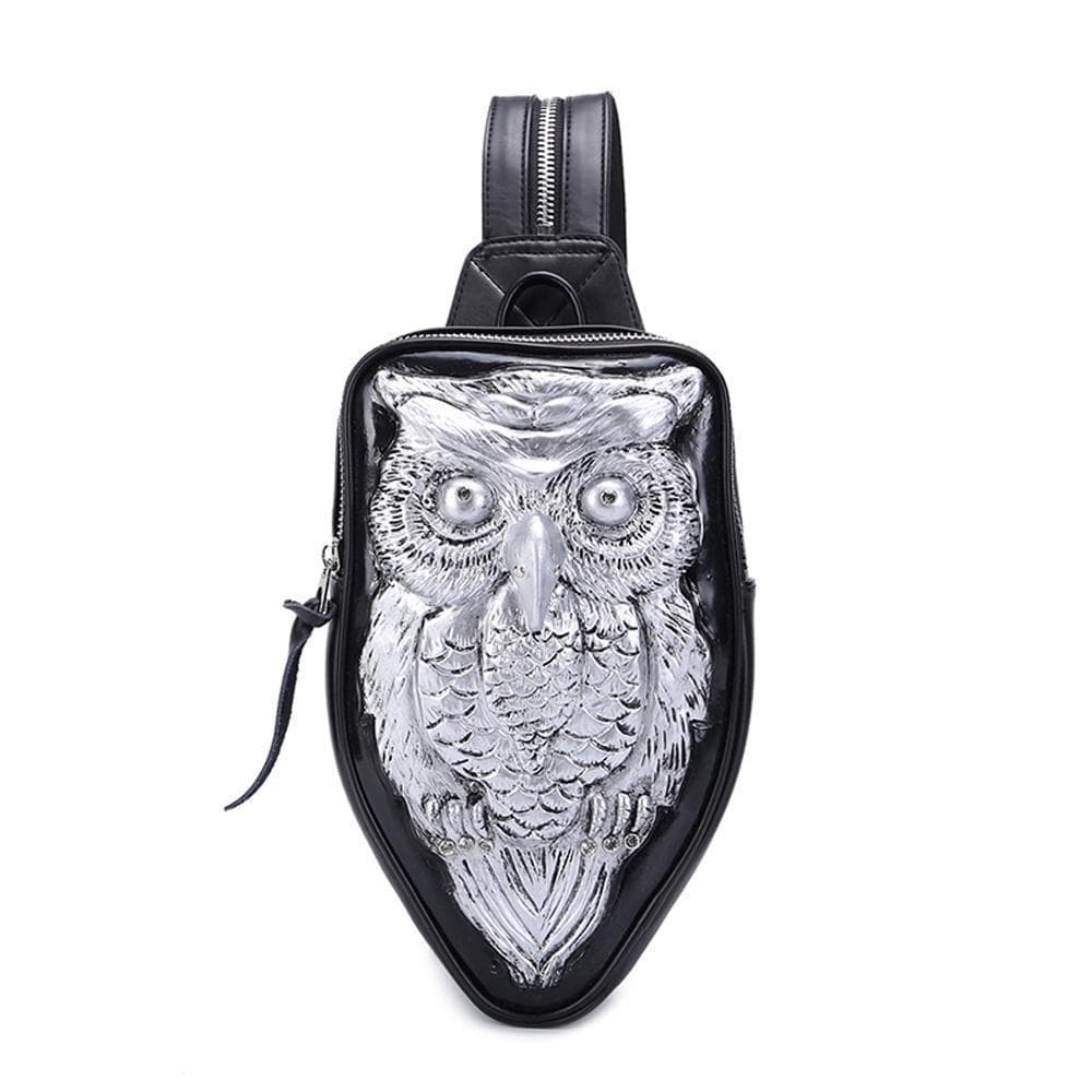 3D Backpack, Owl Mini Waterproof Backpack bag Chest Shoulder Bags-1