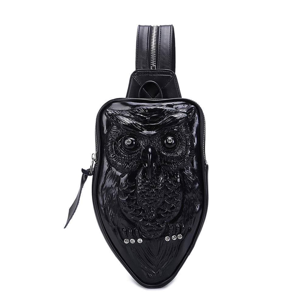 3D Backpack, Owl Mini Waterproof Backpack bag Chest Shoulder Bags-2