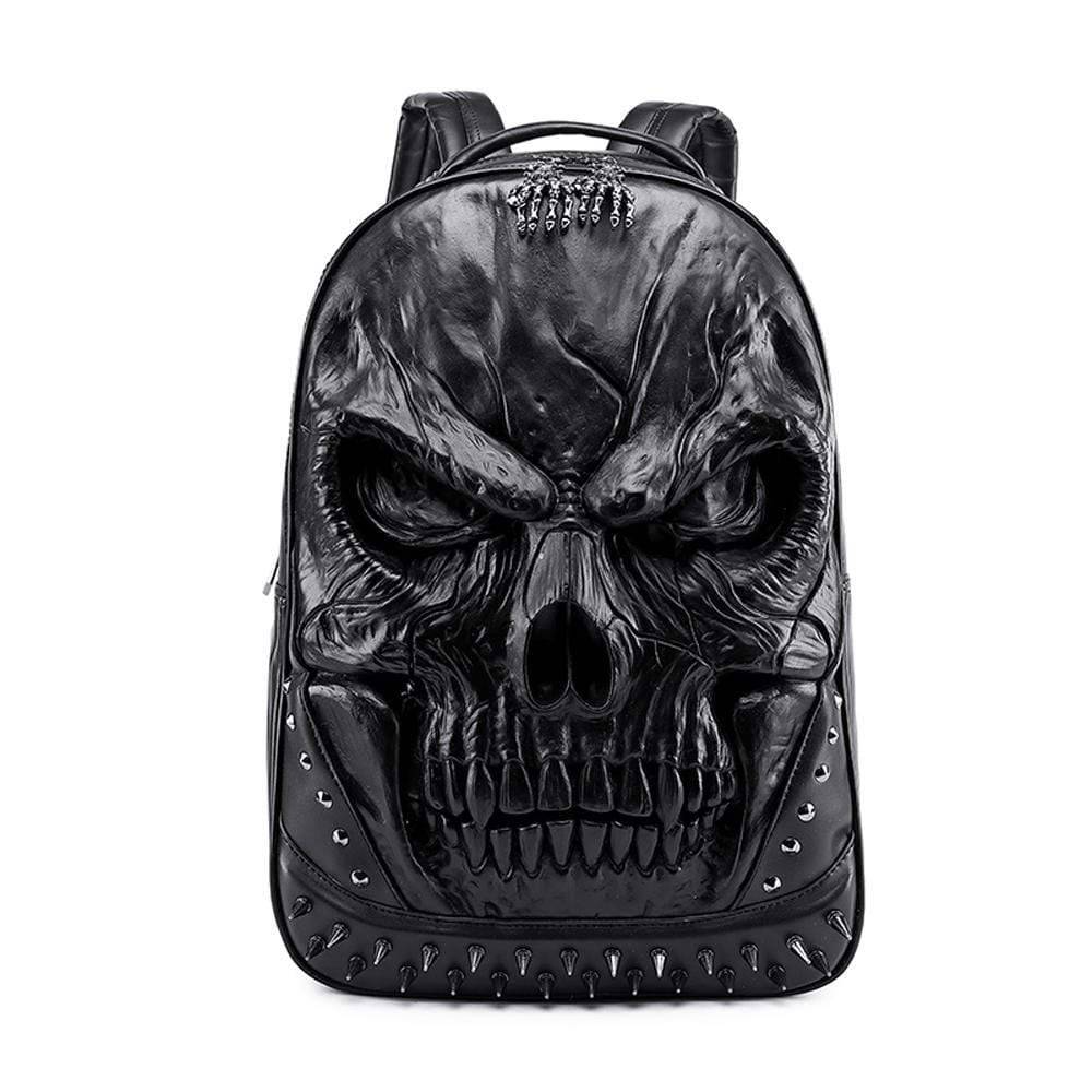 3D Backpack Large Skull Face  Backpack, Rivet Rucksack ,Leisure Backpack Bags-0