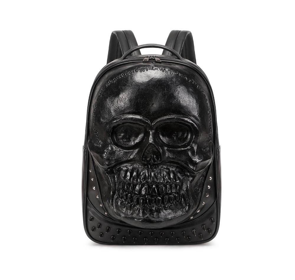 3D Bags Fashion Studded Skull Backpack-5