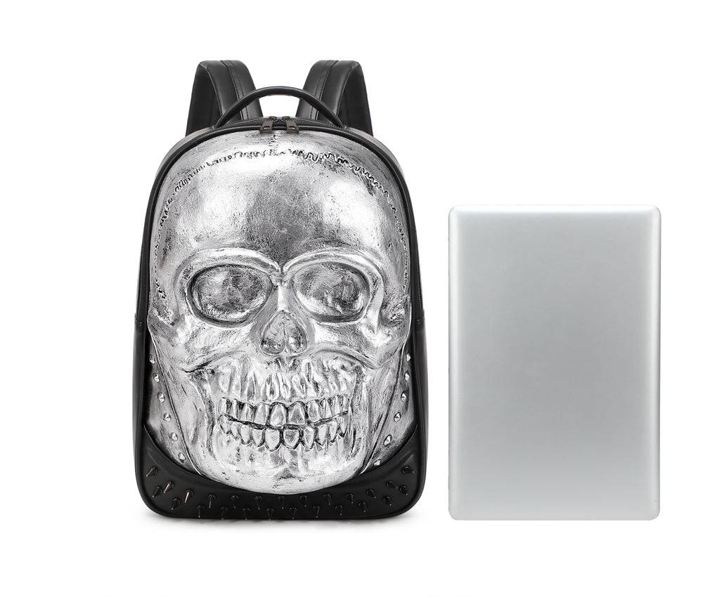 3D Bags Fashion Studded Skull Backpack-3