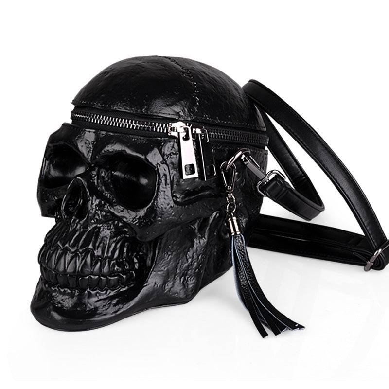 3D Skull Cross Body Bag Handle Mini Shoulder Handle Bag-0