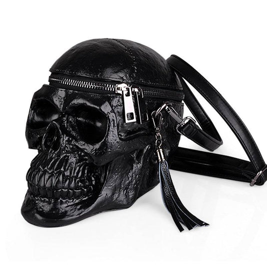 3D Skull Cross Body Bag Handle Mini Shoulder Handle Bag-0