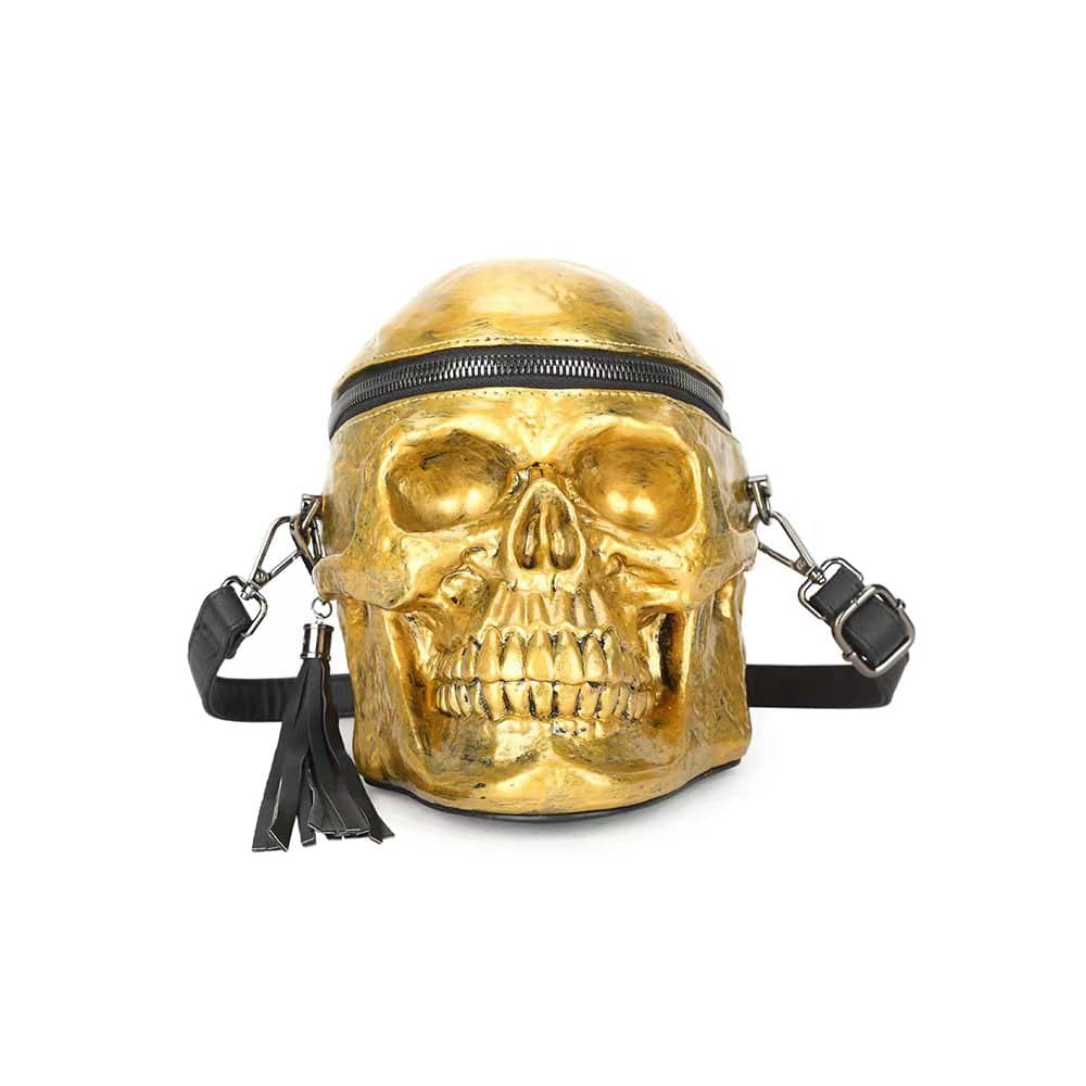 3D Skull Cross Body Bag Handle Mini Shoulder Handle Bag-5