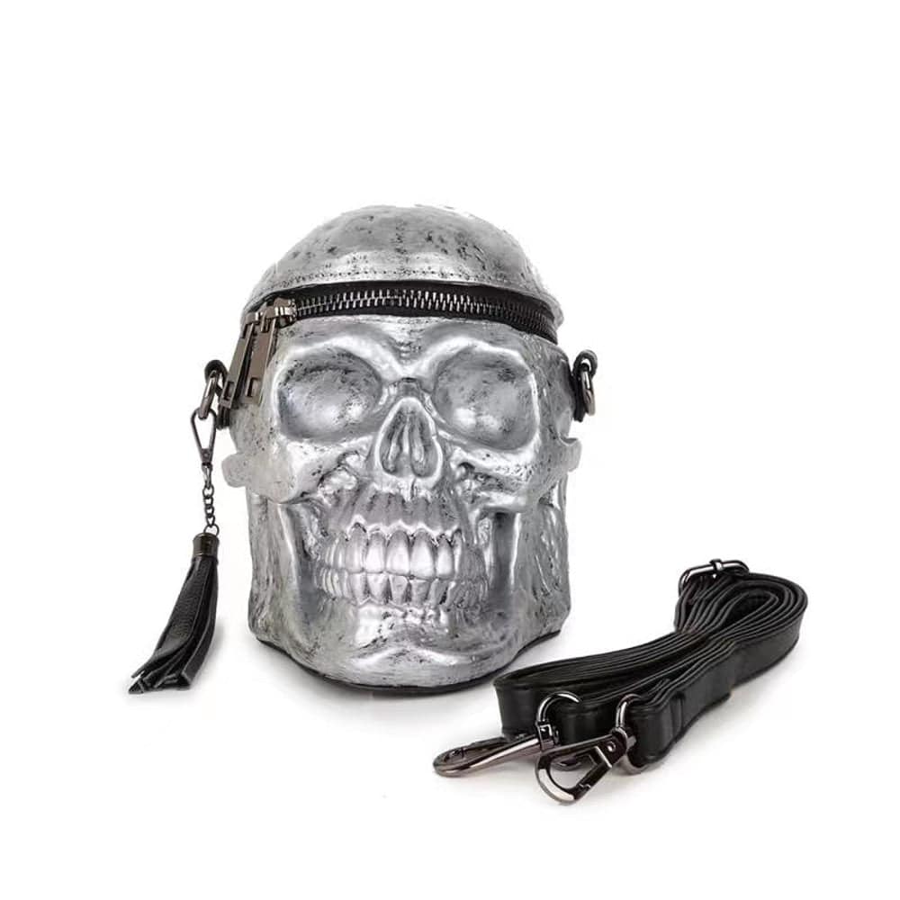 3D Skull Cross Body Bag Handle Mini Shoulder Handle Bag-6