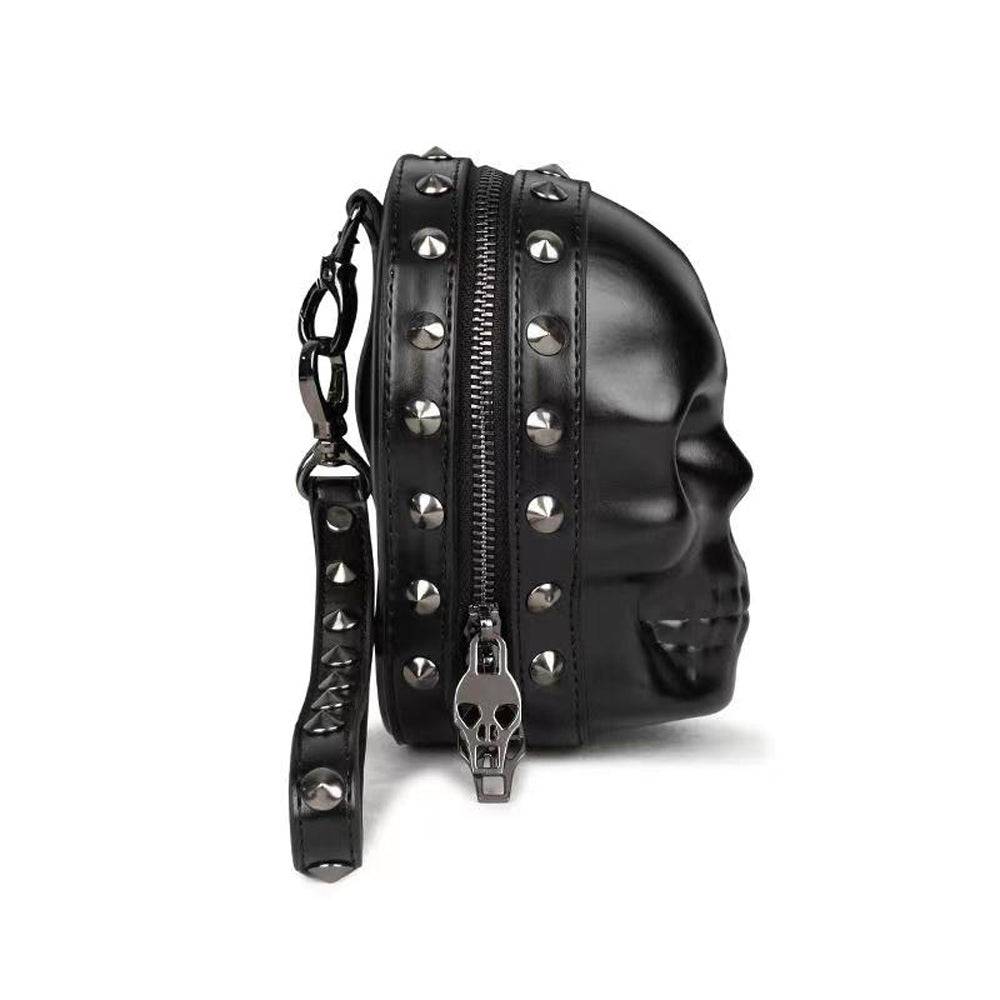 3D Bags Skull Handle Wrist Bag Black-1