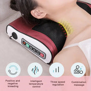 4 Key Smart Cervical Neck Shoulder Electric Waist Back Shiatsu Massage Pillow Heated Car Seat Massage Neck and Shoulder Massager - Memoriex 