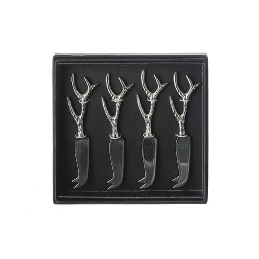 4 Mini Antler Cheese Knives-0