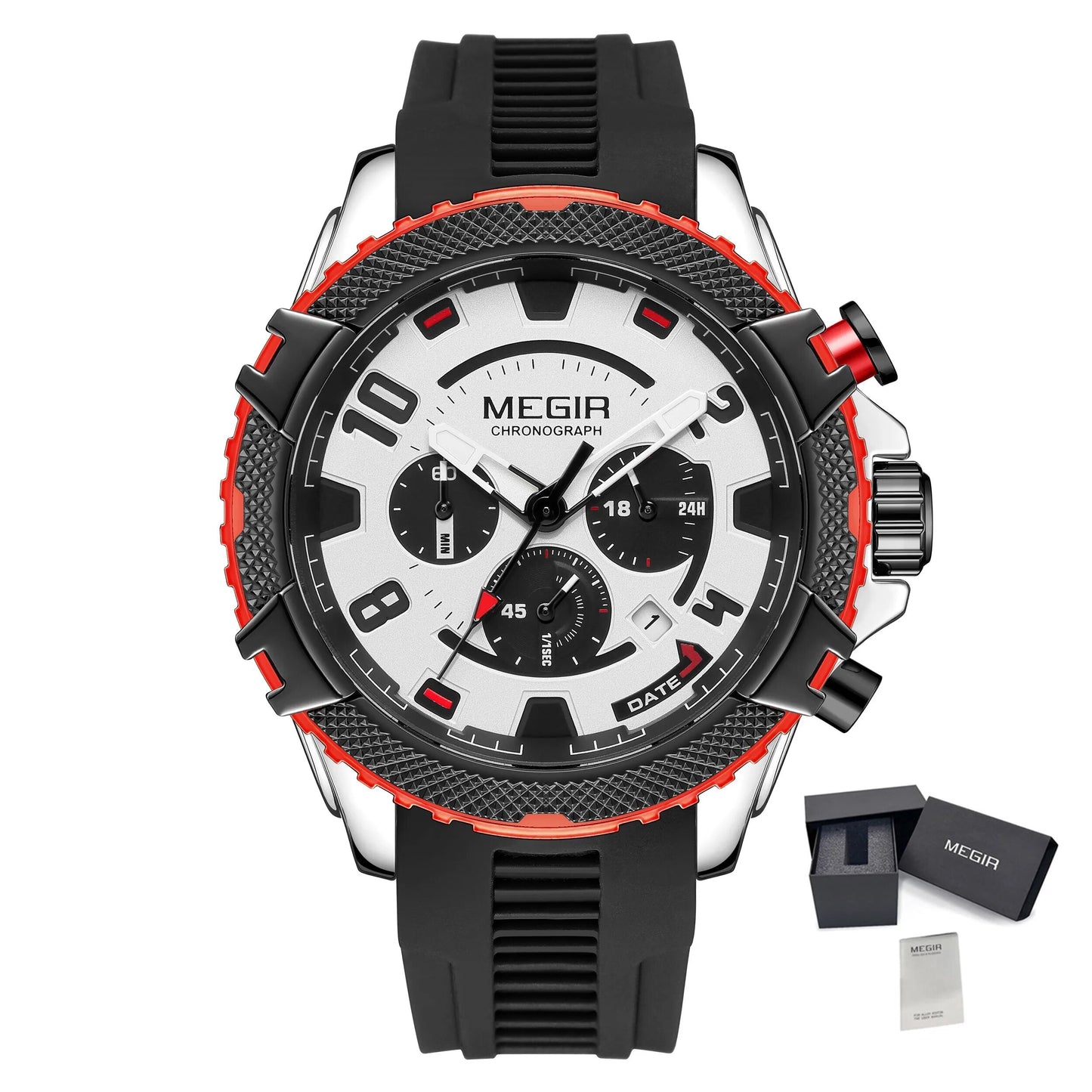 MEGIR Luxury Men's Watches Fashion Sport Quartz Watch Waterproof Date Chronograph Military Wristwatches Clock Reloj Hombre 2200-12