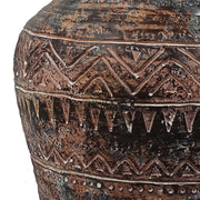 40cm x 32cm Aztec Large Composite Textured Vase Composite Plant Pot - Memoriex 