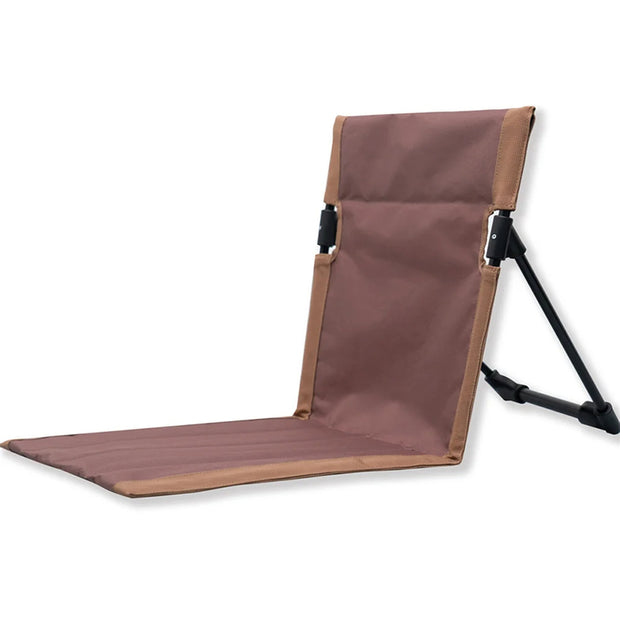 Foldable Camping Chair Outdoor Garden Park Single Lazy Chair Backrest Cushion Picnic Camping Folding Back Chair Beach Chairs - Memoriex
