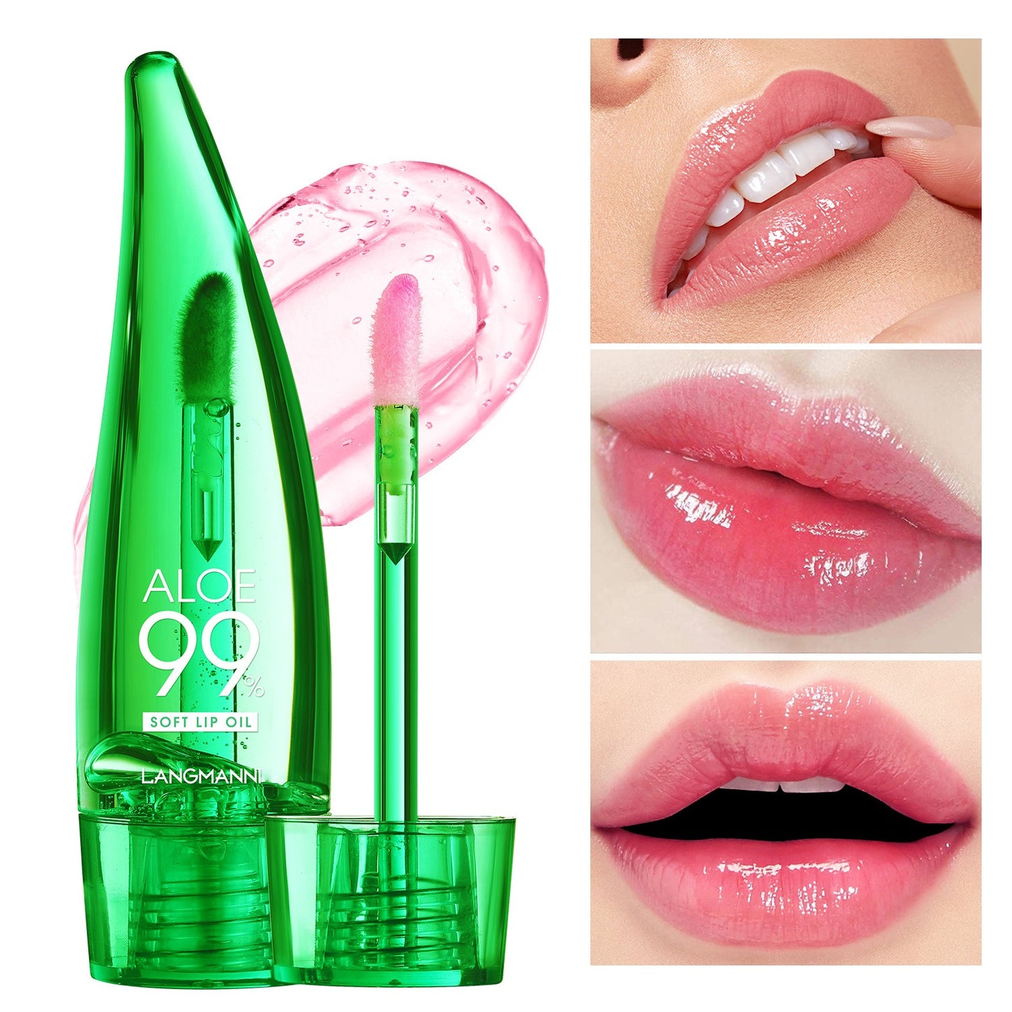 Aloe vera lip gloss, temperature-sensitive color-changing lip glaze - Memoriex