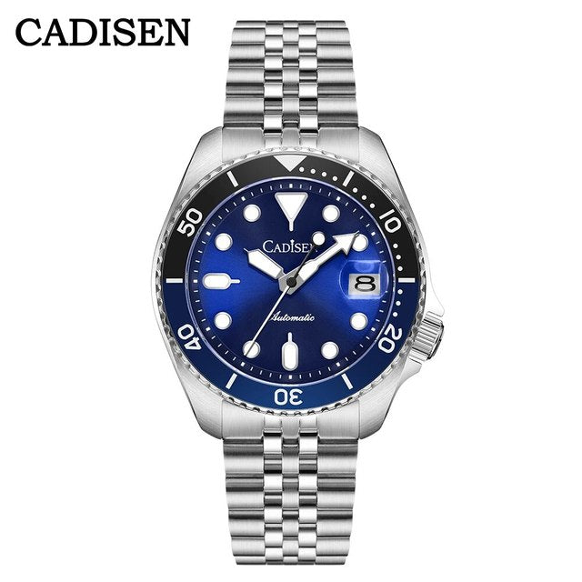 CADISEN New Luminous Men Mechanical Wristwatches Ceramic Bezel Sapphire Glass NYLON Band Automatic Watch Men Relogio Masculino-6