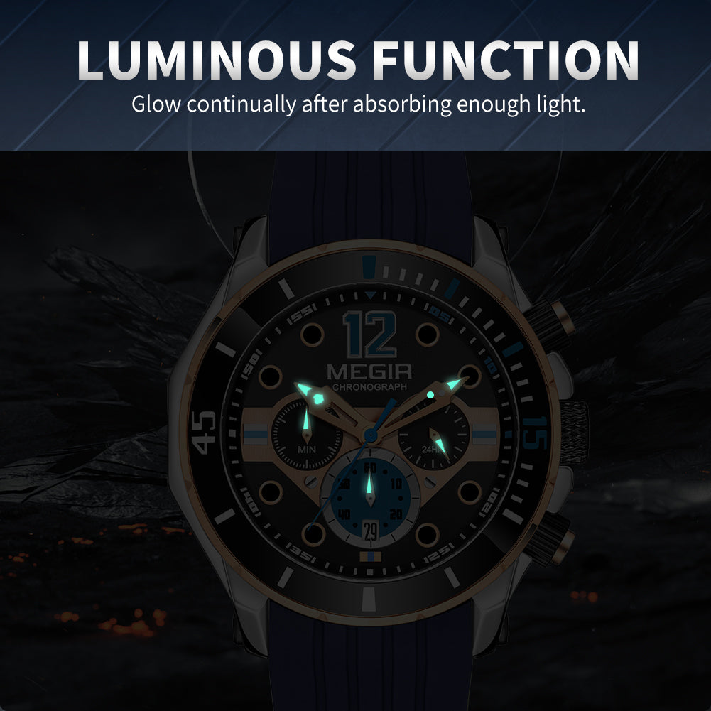 MEGIR Men Sport Military Watches Luminous Waterproof Male Chronograph Clock Luxury Casual Big Dial Wrist Watches Reloj Hombre-11