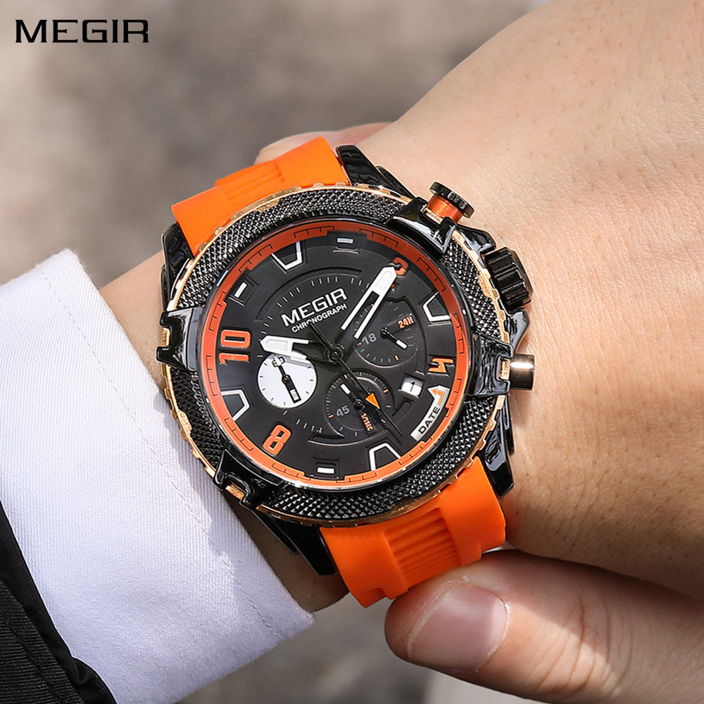 MEGIR Luxury Men's Watches Fashion Sport Quartz Watch Waterproof Date Chronograph Military Wristwatches Clock Reloj Hombre 2200-0