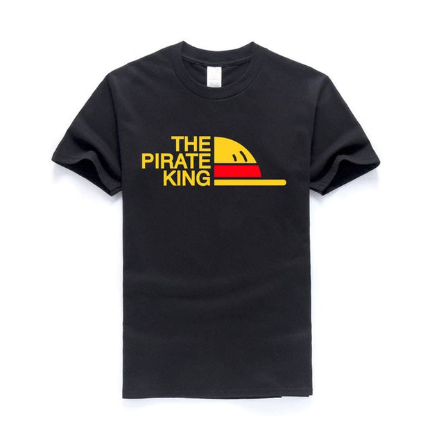 One Piece T Shirt Men The Pirate King T Shirt Mens Luffy Tshirt Summer Tees Japanese Anime Cotton Short Sleeve - Memoriex