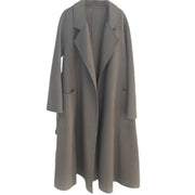 Cashmere Woollen Long coat | Fur Jackets Ladies | Trench coats - Memoriex
