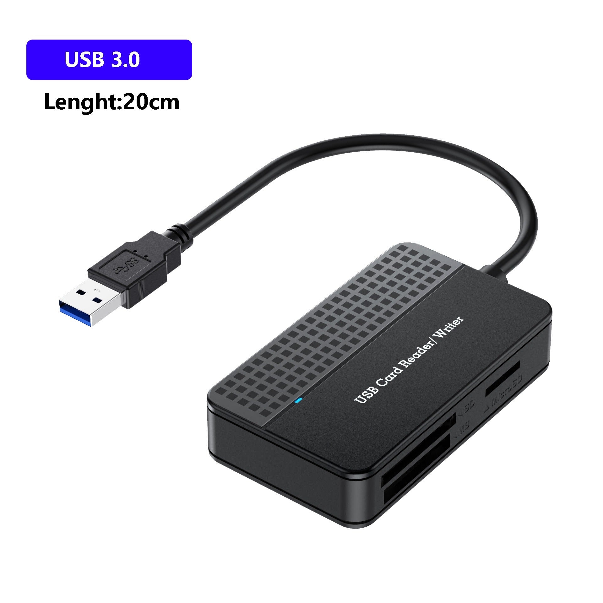 USB 3.0 Four in One USB 3.1 CF SD TF MS Memory Card/DSLR Camera Card Reader Type-c - Memoriex 